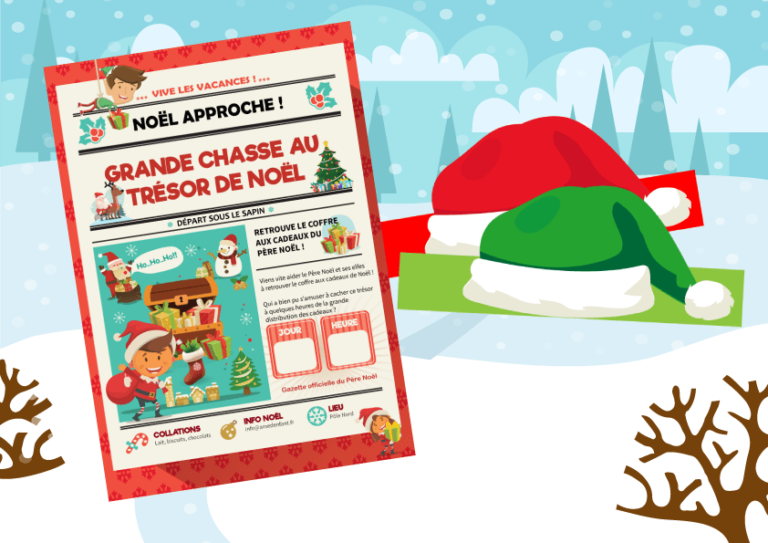 Comment organiser une chasse au trésor de Noël