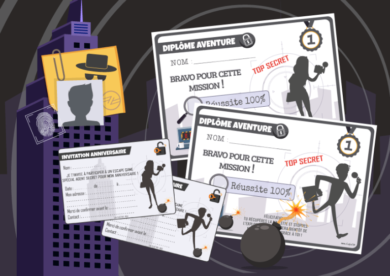 Escape game - Agent secret pris au piège (10/12 ans)