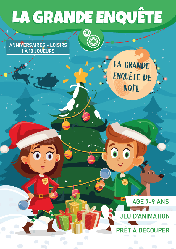 Cahier d'Enquête sur le Thème de Noël à découper