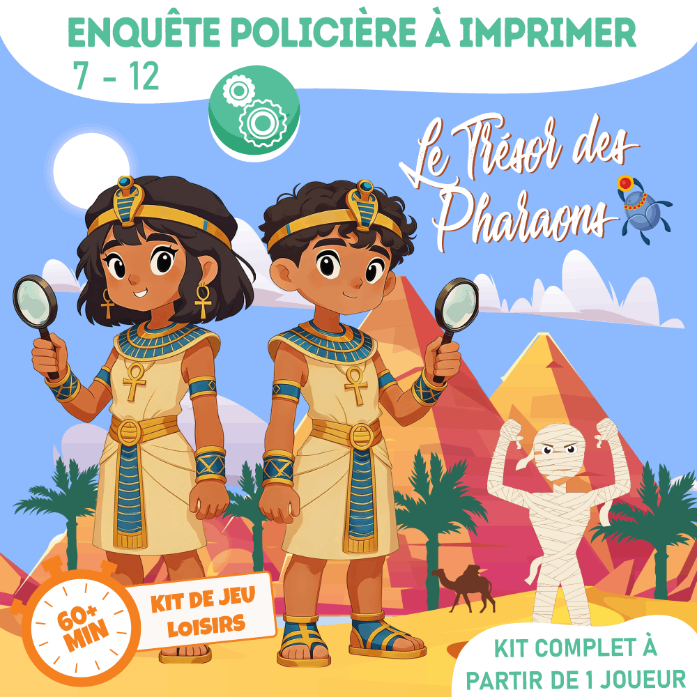 jeu enigme egypte enquete enfant 7 a 12 ans